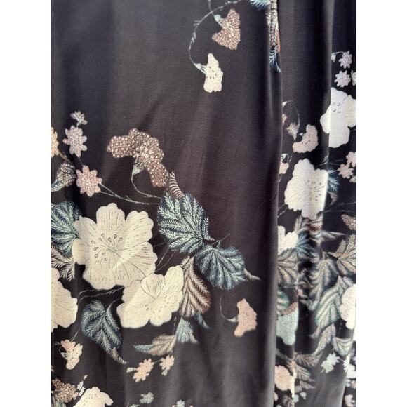 Love Johnny Was Amaya Tunic Floral Print V-Neck LINED Size Medium $243 - Picture 12 of 13